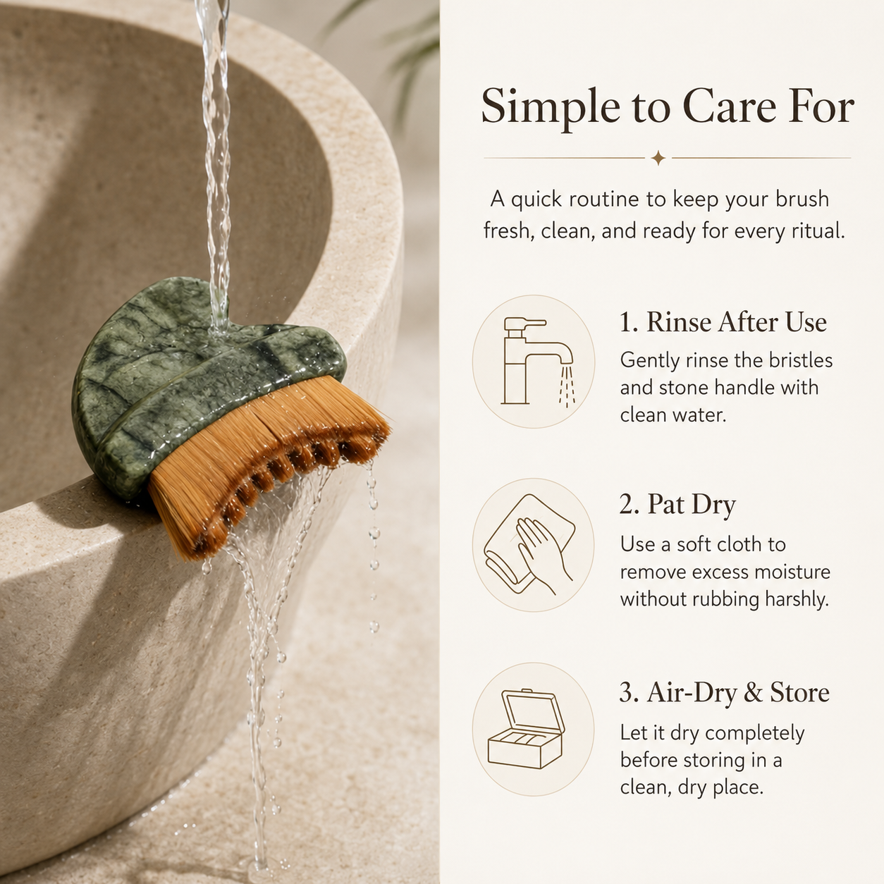 Lymphatic Contour Face Brush – Dual-Ended Dry Brush & Cool-Touch Sculpting Edge