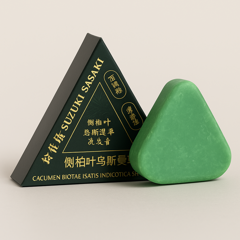120g Seven Green Platycladi Usman grass handmade shampoo soap